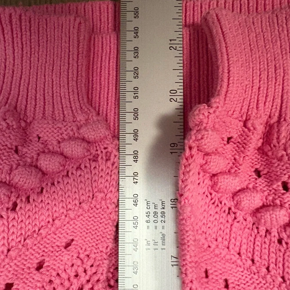 LOFT Pink Pointelle Knit Sweater
- Size x-large - 100% Cotton - Picture 4 of 8